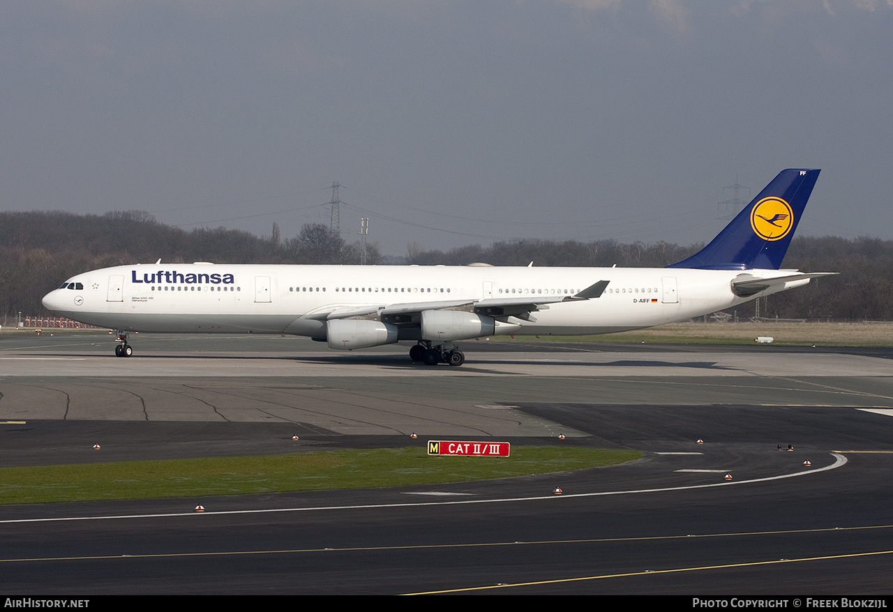 Aircraft Photo of D-AIFF | Airbus A340-313X | Lufthansa | AirHistory.net #401825
