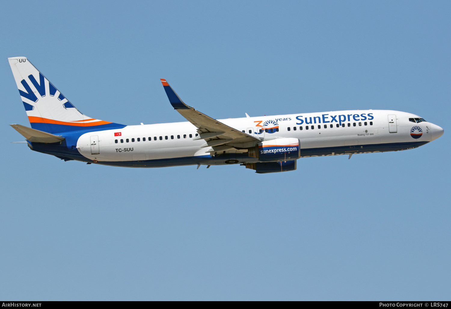 Aircraft Photo of TC-SUU | Boeing 737-86Q | SunExpress | AirHistory.net #401912