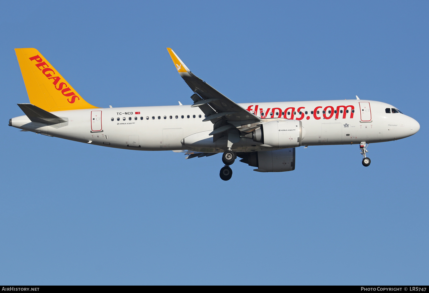 Aircraft Photo of TC-NCD | Airbus A320-251N | Pegasus Airlines | AirHistory.net #401921