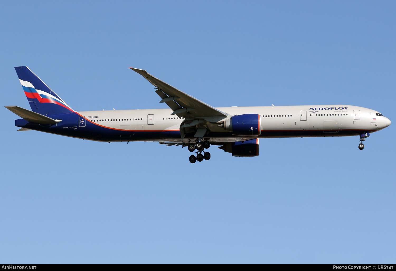 Aircraft Photo of VQ-BQE | Boeing 777-3M0/ER | Aeroflot - Russian Airlines | AirHistory.net #401927