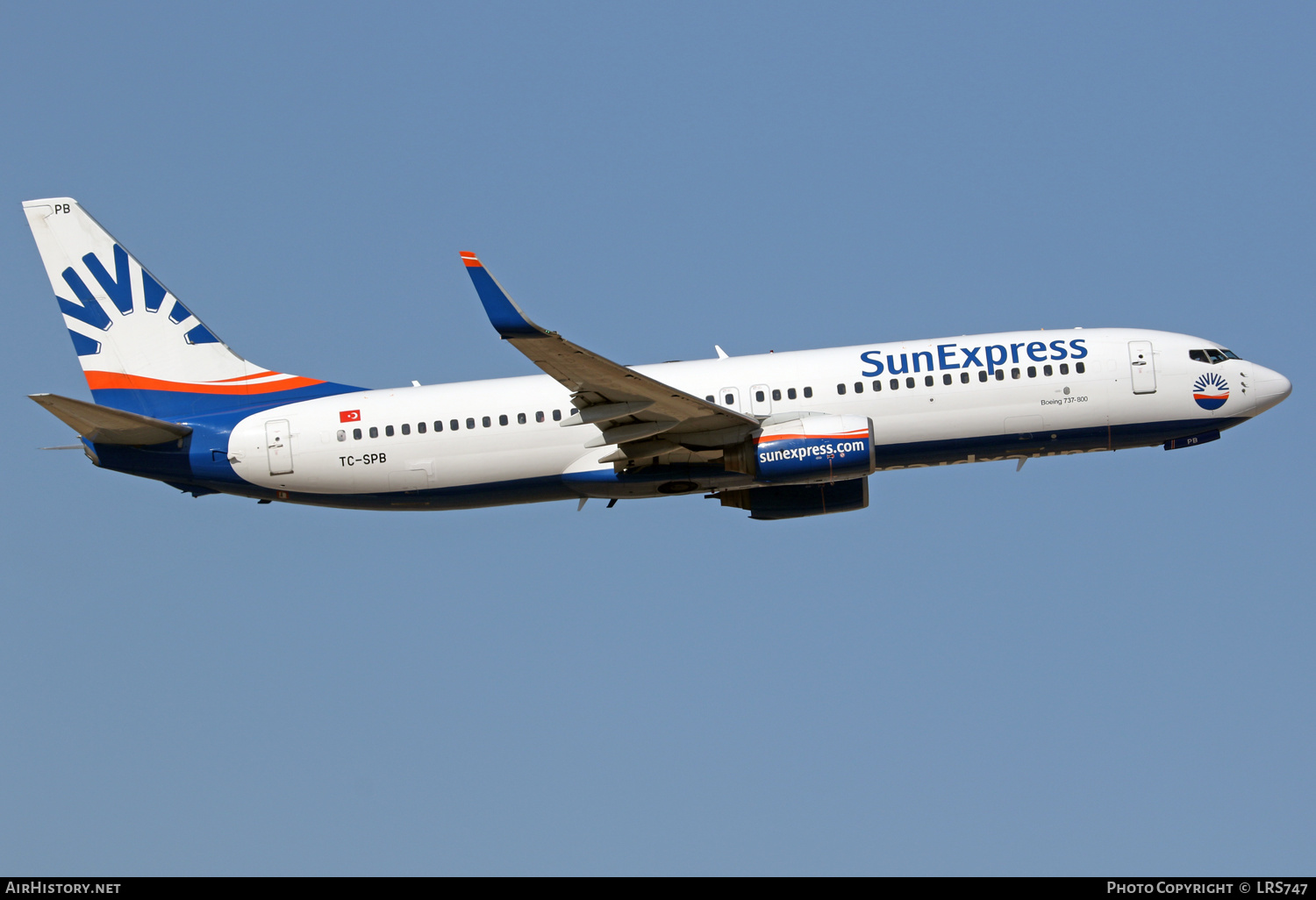 Aircraft Photo of TC-SPB | Boeing 737-86Q | SunExpress | AirHistory.net #401929