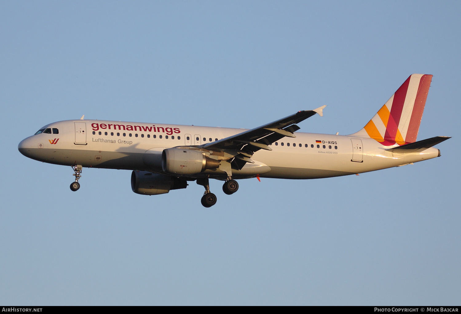 Aircraft Photo of D-AIQS | Airbus A320-211 | Germanwings | AirHistory.net #401957