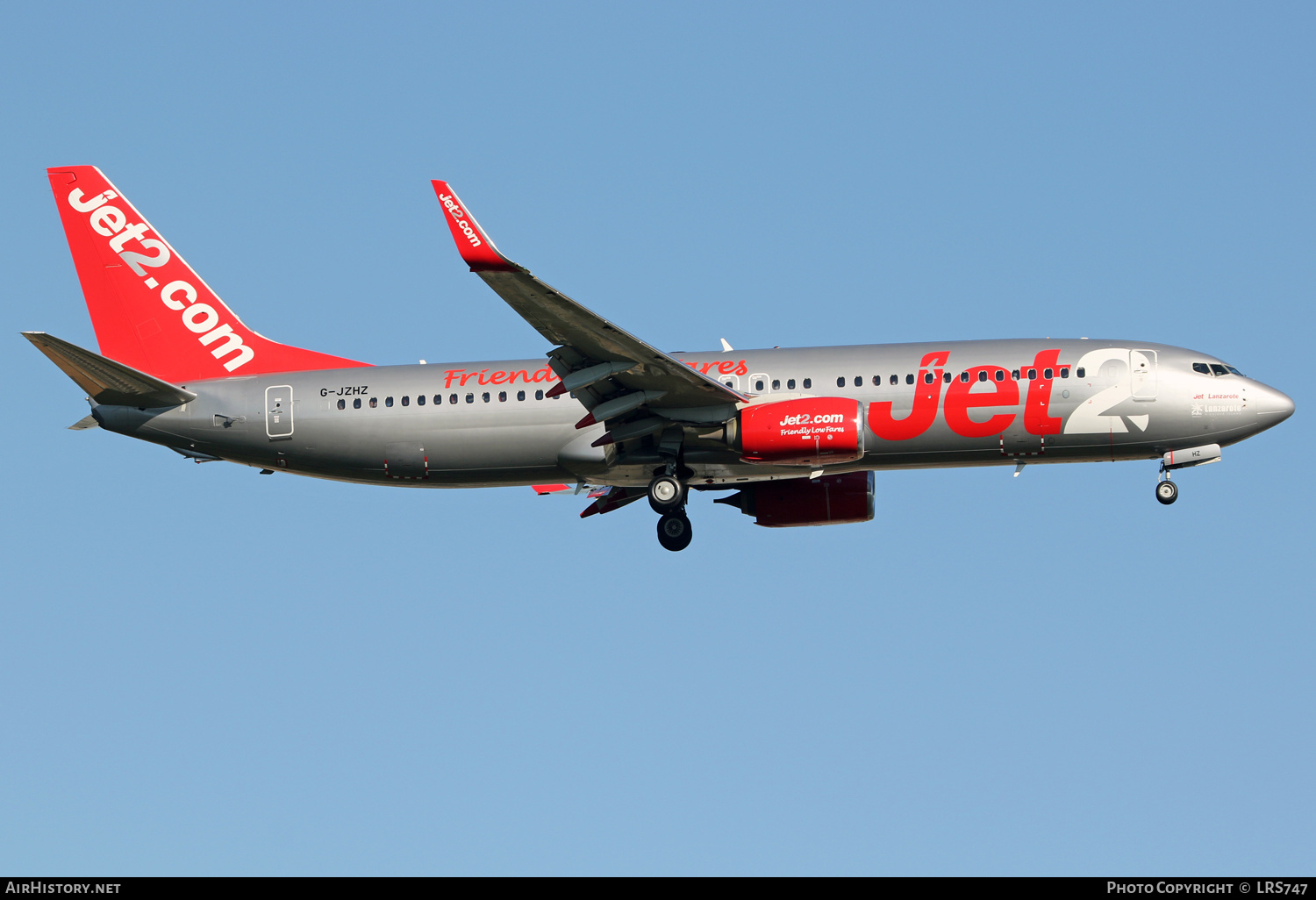 Aircraft Photo of G-JZHZ | Boeing 737-800 | Jet2 | AirHistory.net #401962