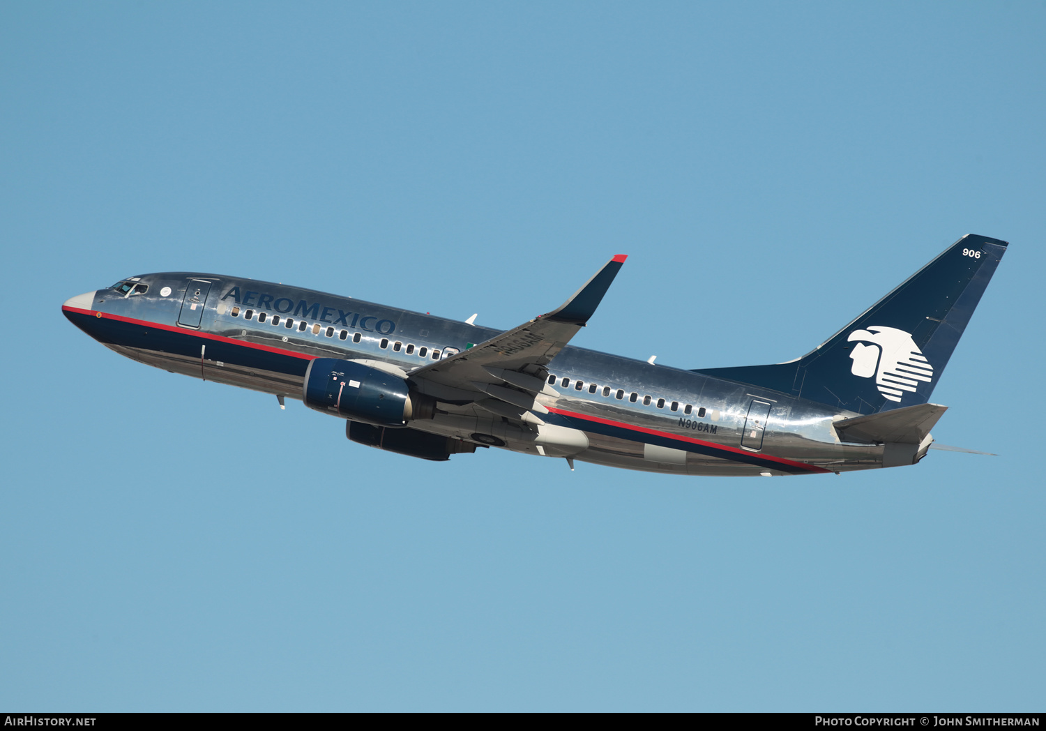 Aircraft Photo of N906AM | Boeing 737-752 | AeroMéxico | AirHistory.net #401981