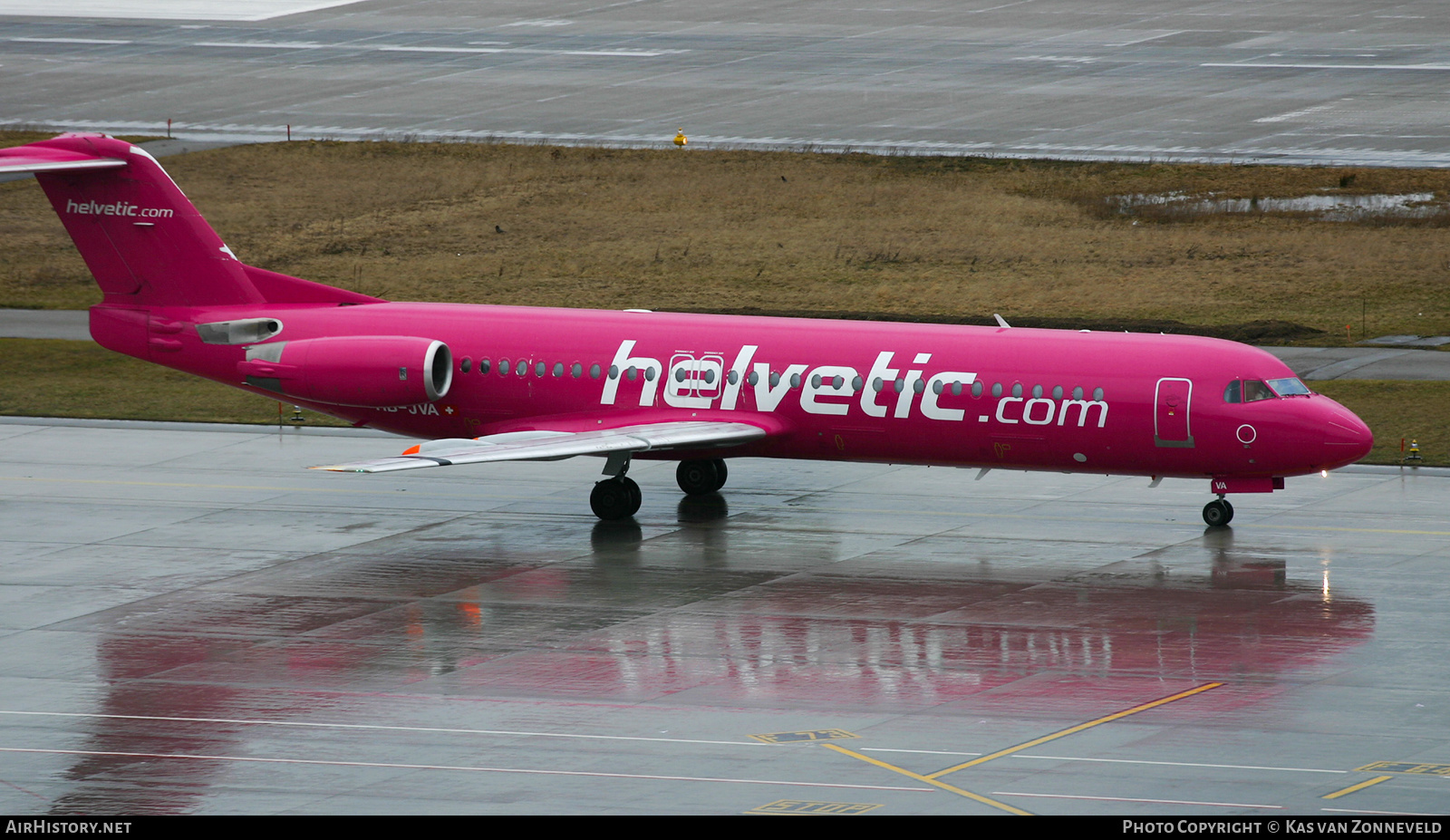 Aircraft Photo of HB-JVA | Fokker 100 (F28-0100) | Helvetic Airways | AirHistory.net #402048
