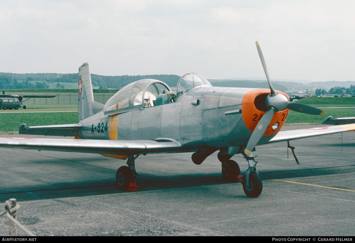 Aircraft Photo of A-824 | Pilatus P-3-05 | Switzerland - Air Force | AirHistory.net #402058