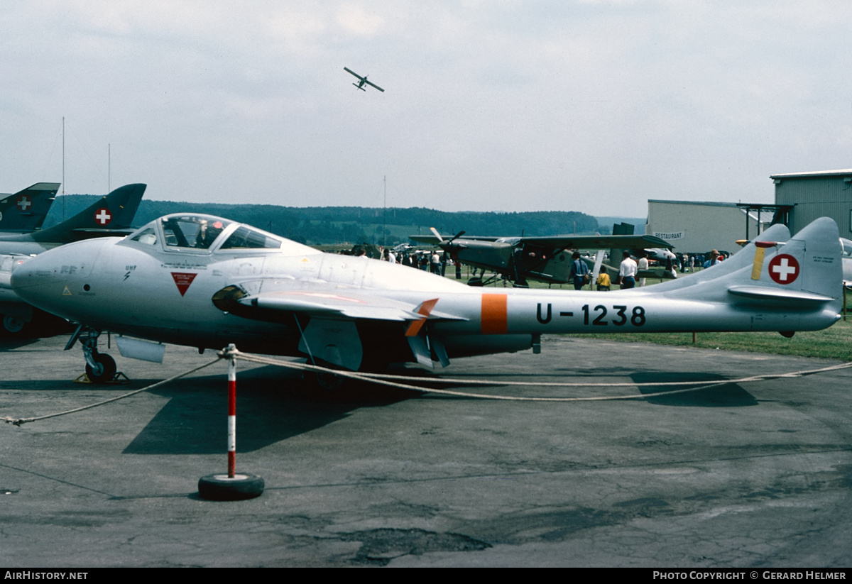 Aircraft Photo of U-1238 | De Havilland D.H. 115 Vampire T55 | Switzerland - Air Force | AirHistory.net #402081