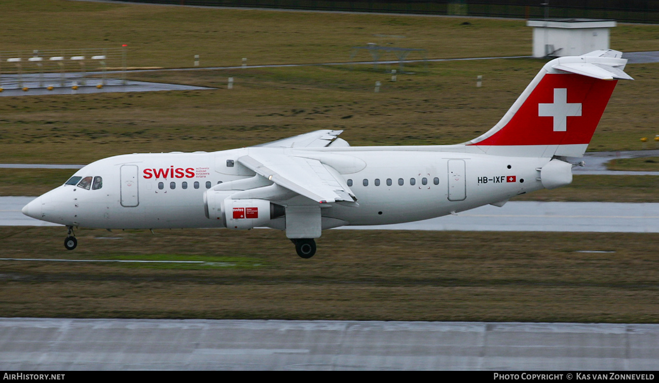 Aircraft Photo of HB-IXF | British Aerospace Avro 146-RJ85 | Swiss International Air Lines | AirHistory.net #402127