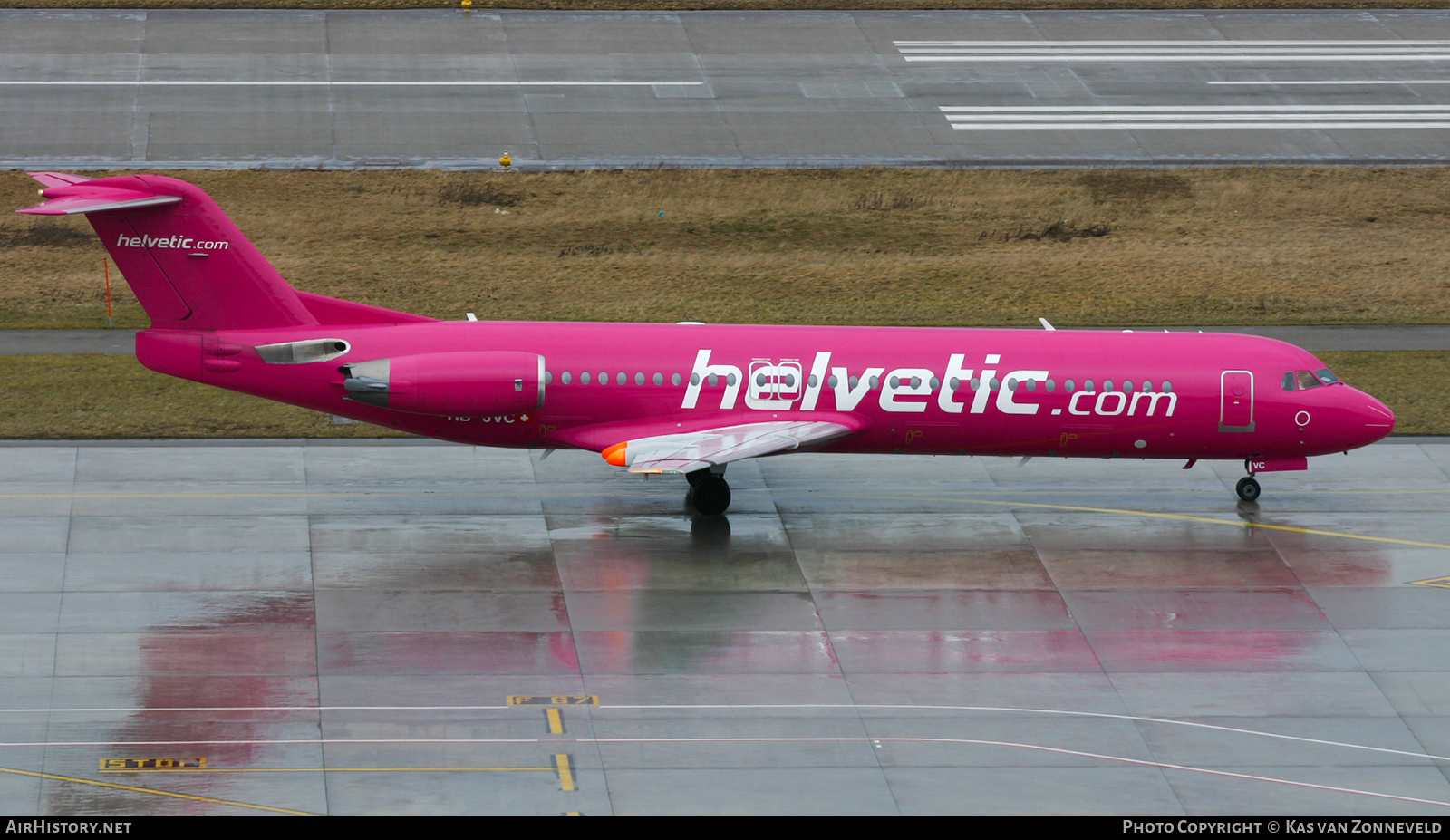Aircraft Photo of HB-JVC | Fokker 100 (F28-0100) | Helvetic Airways | AirHistory.net #402131