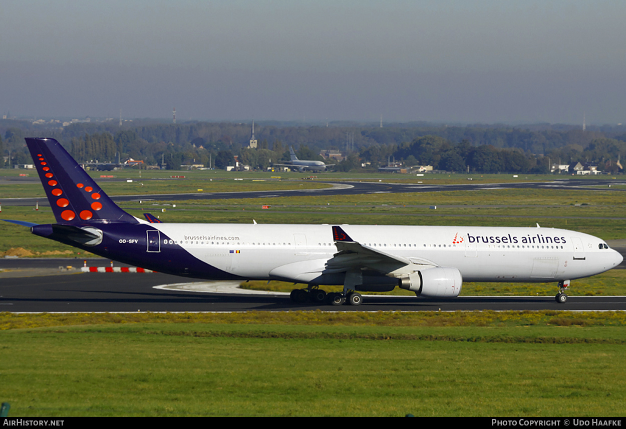 Aircraft Photo of OO-SFV | Airbus A330-322 | Brussels Airlines | AirHistory.net #402177