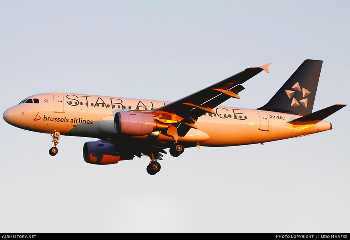 Aircraft Photo of OO-SSC | Airbus A319-112 | Brussels Airlines | AirHistory.net #402178