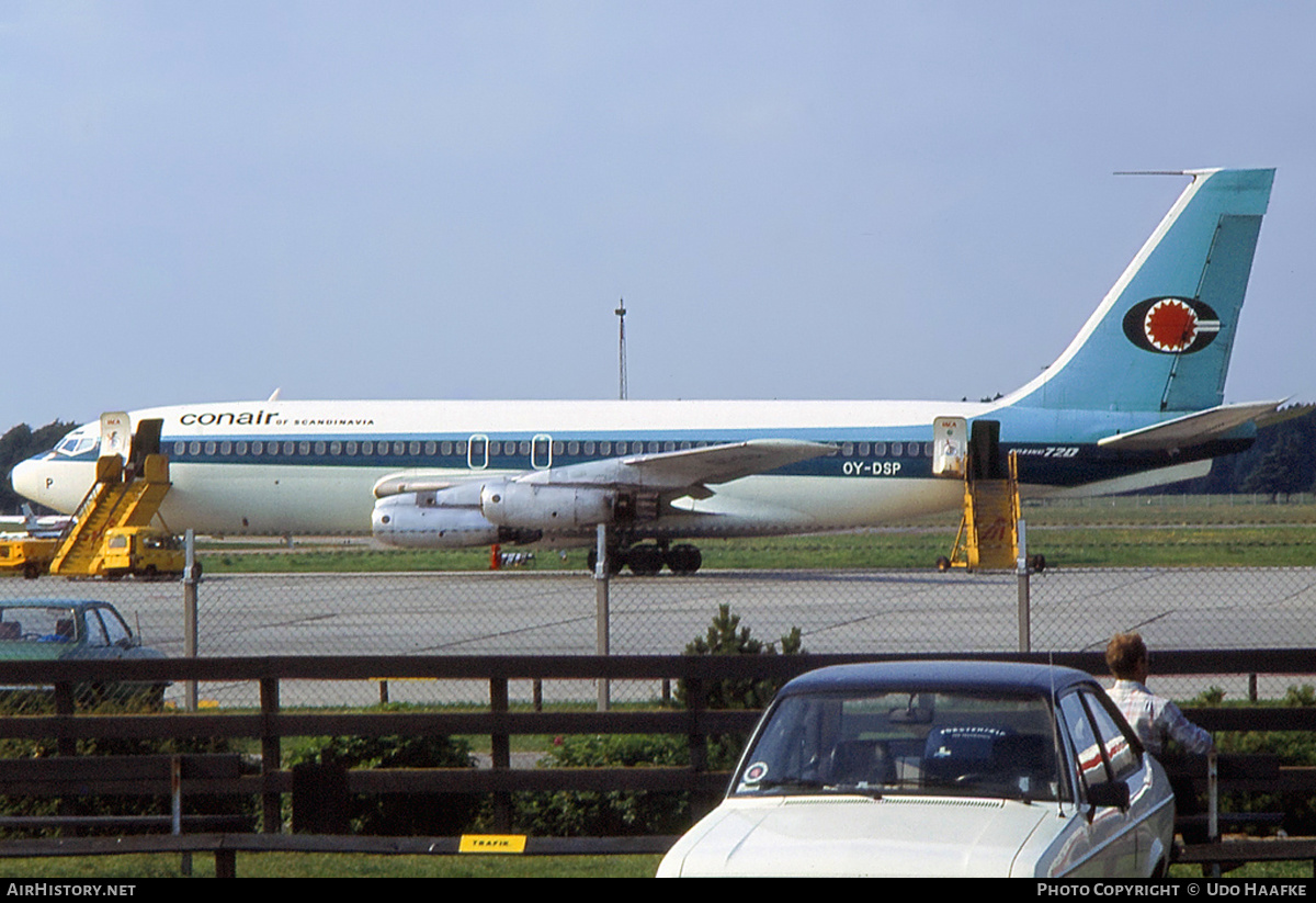 Aircraft Photo of OY-DSP | Boeing 720-025 | Conair of Scandinavia | AirHistory.net #402196