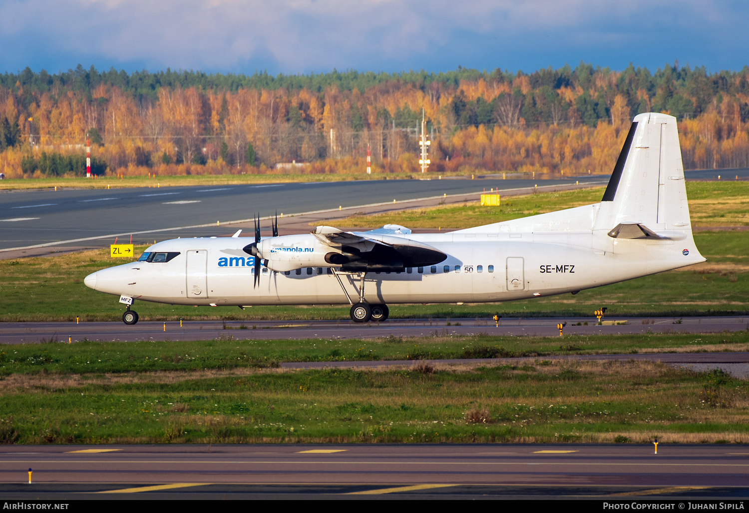 Aircraft Photo of SE-MFZ | Fokker 50 | Amapola Flyg | AirHistory.net #402199