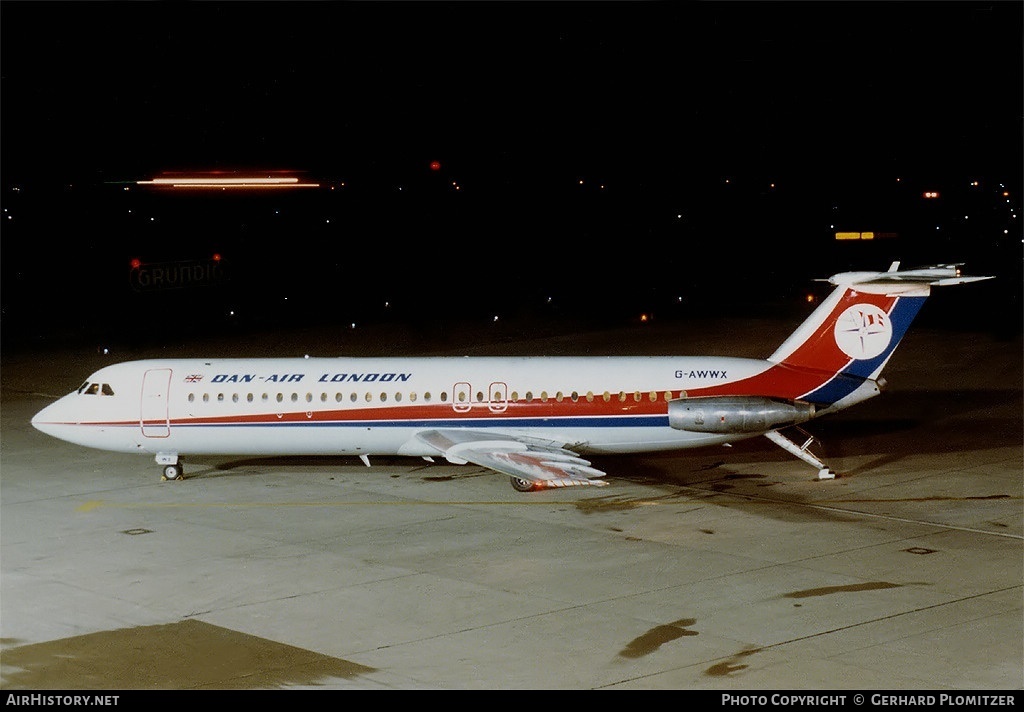 Aircraft Photo of G-AWWX | BAC 111-509EW One-Eleven | Dan-Air London | AirHistory.net #402239