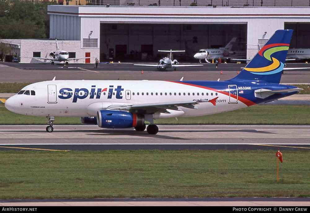 Aircraft Photo of N533NK | Airbus A319-132 | Spirit Airlines | AirHistory.net #402280