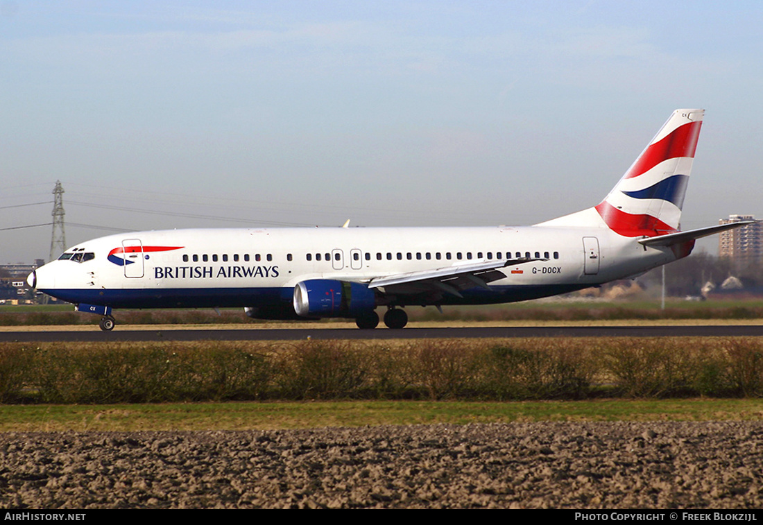 Aircraft Photo of G-DOCX | Boeing 737-436 | British Airways | AirHistory.net #402293