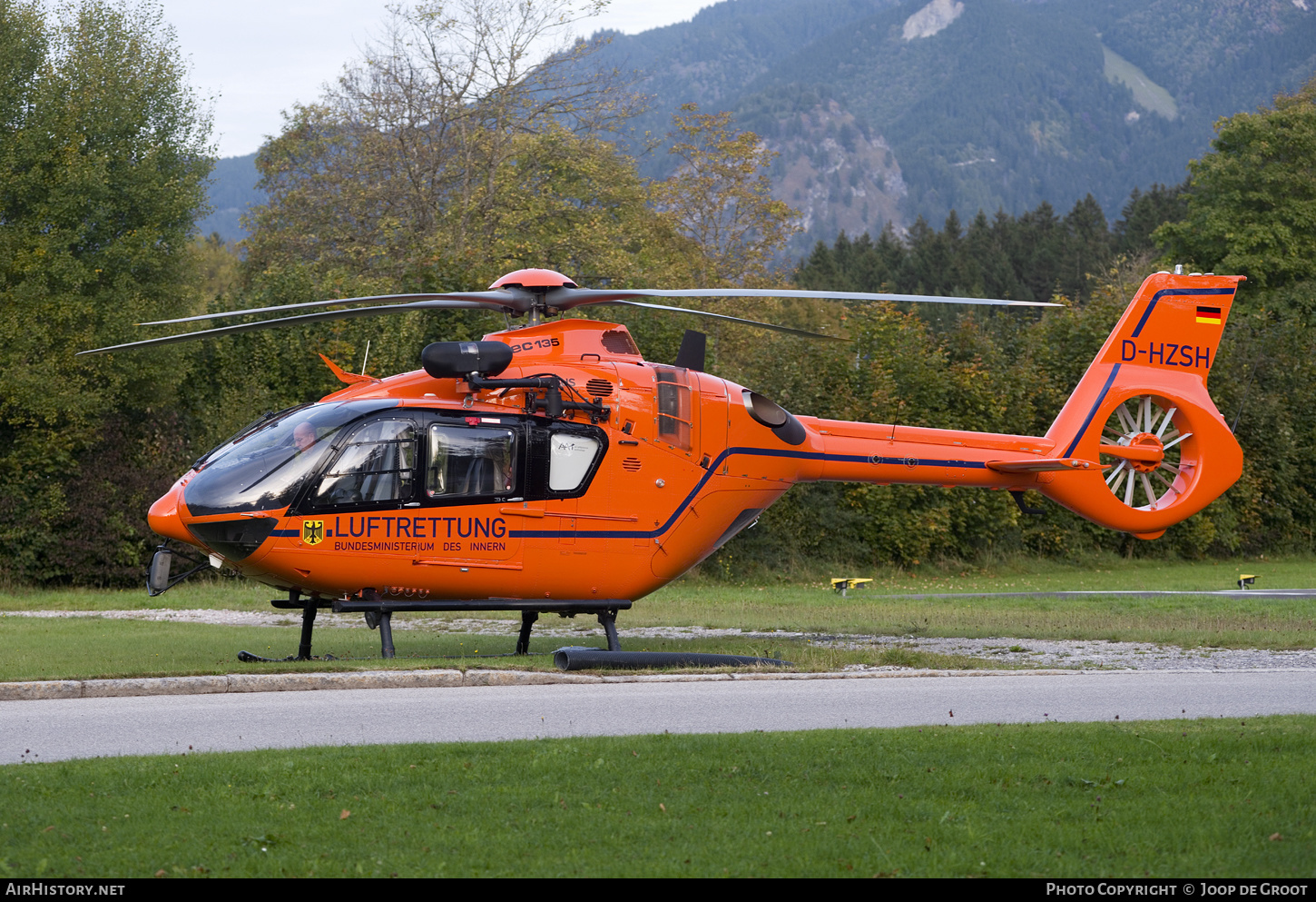 Aircraft Photo of D-HZSH | Eurocopter EC-135T-2+ | Luftrettung - Bundesministerium des Innern | AirHistory.net #402460