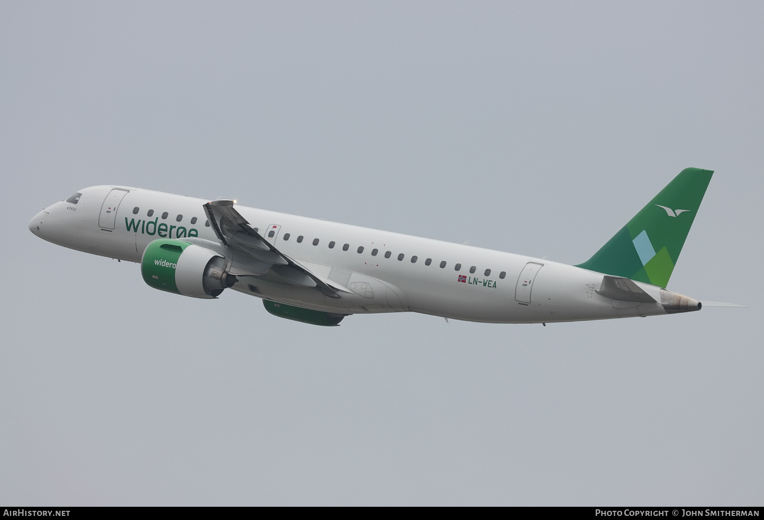 Aircraft Photo of LN-WEA | Embraer 190-E2 (ERJ-190-300) | Widerøe | AirHistory.net #402461