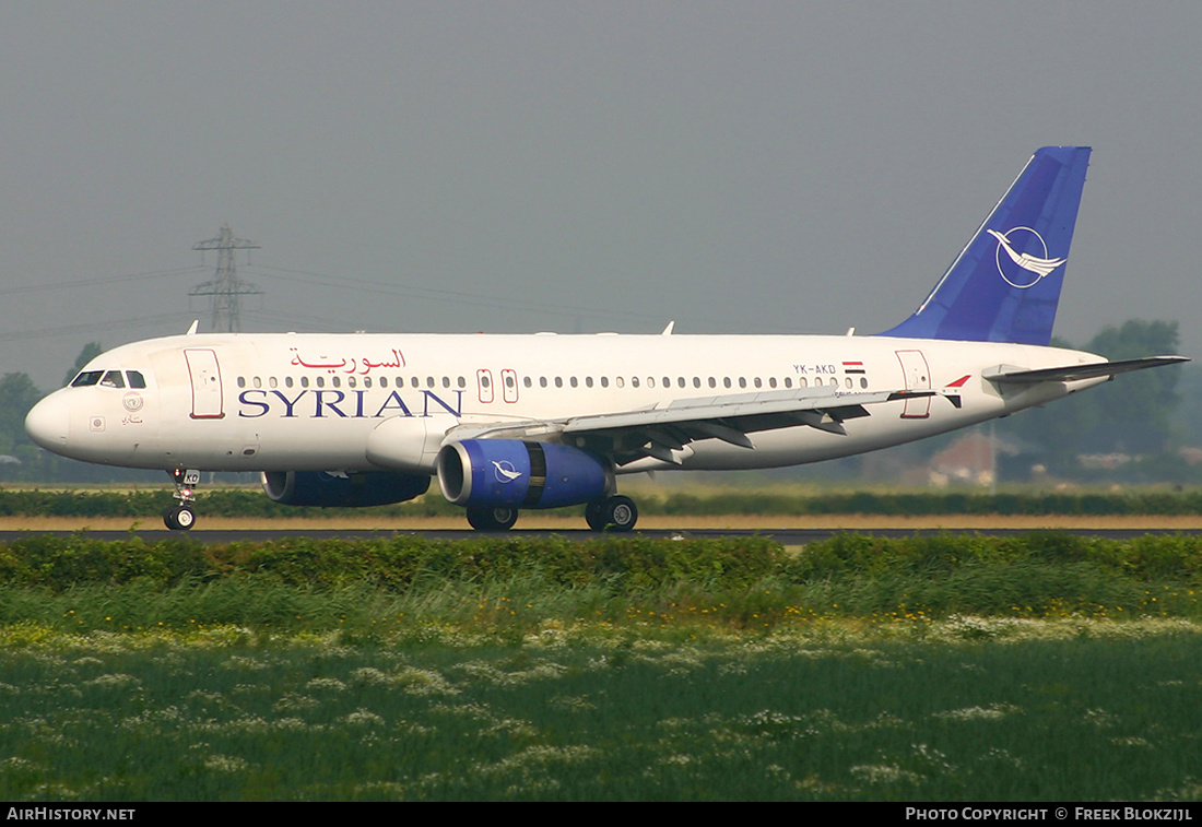 Aircraft Photo of YK-AKD | Airbus A320-232 | Syrian Air | AirHistory.net #402475