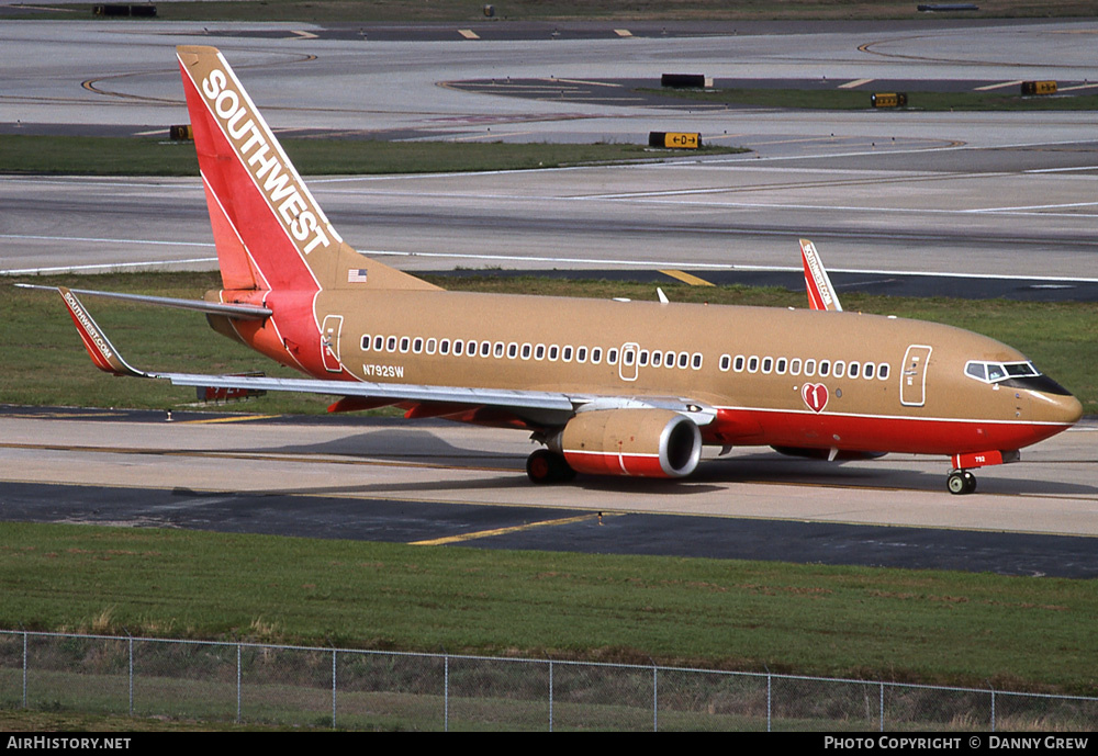 Aircraft Photo of N792SW | Boeing 737-7H4 | Southwest Airlines | AirHistory.net #402479