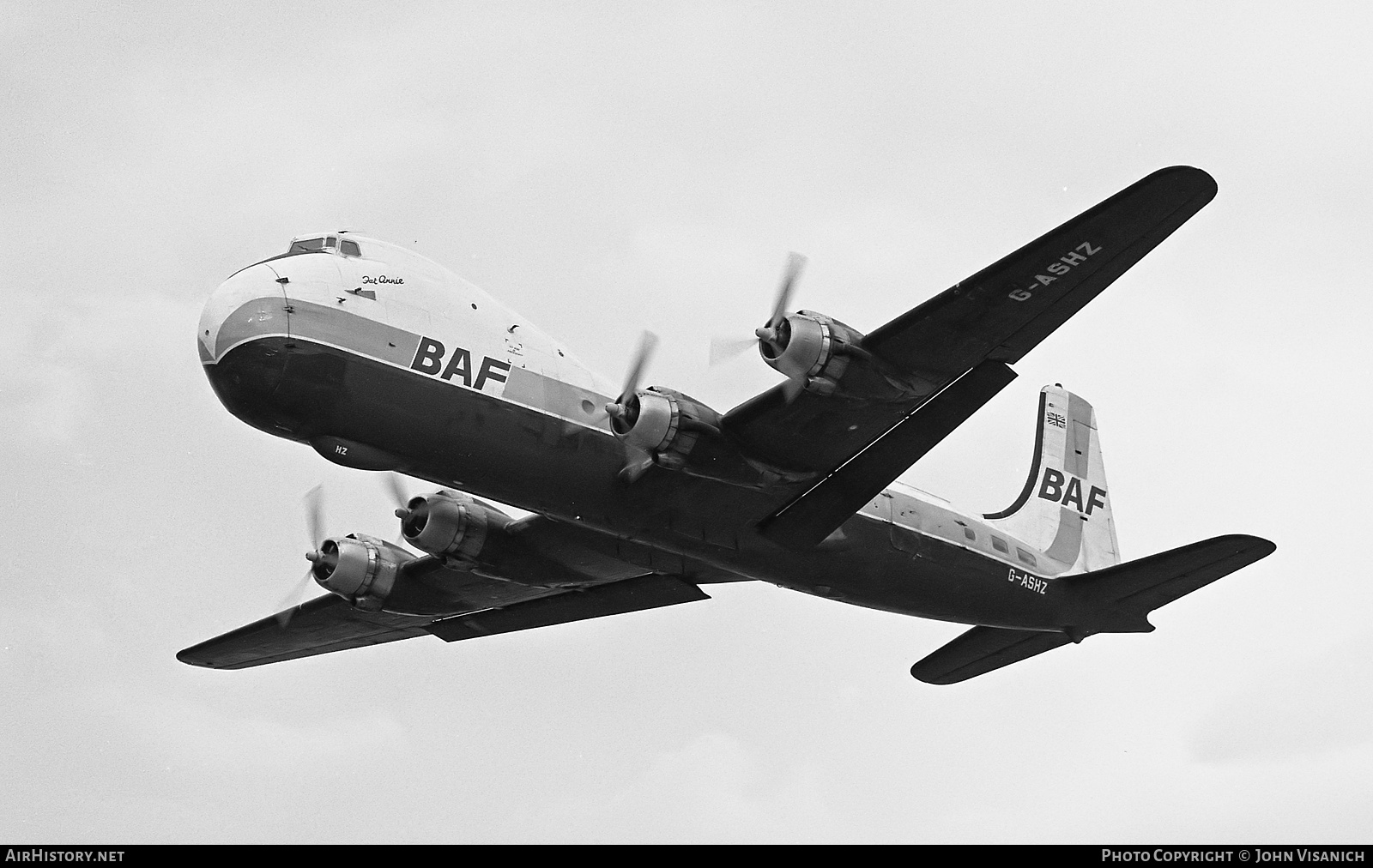 Aircraft Photo of G-ASHZ | Aviation Traders ATL-98 Carvair | British Air Ferries - BAF | AirHistory.net #402490