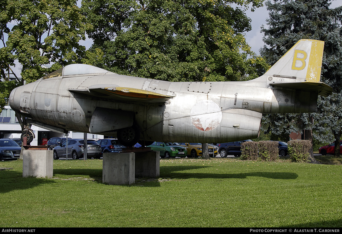 Aircraft Photo of B yellow / 29447 | Saab J29F Tunnan | Austria - Air Force | AirHistory.net #402523