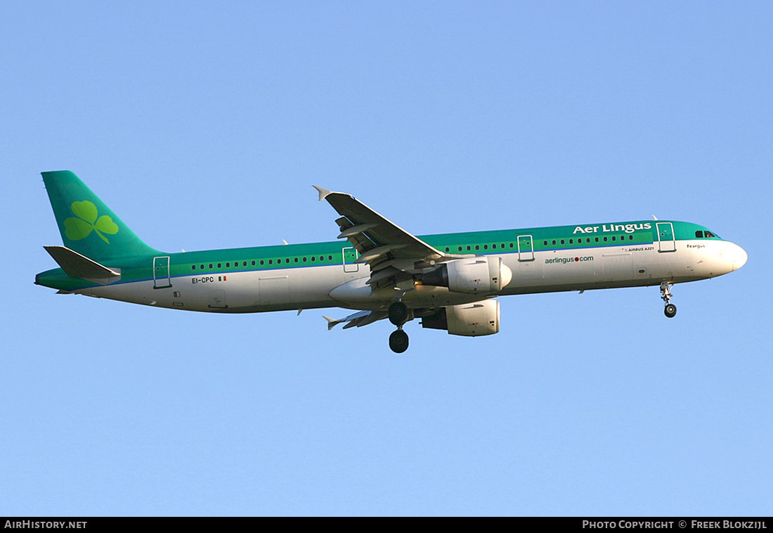 Aircraft Photo of EI-CPC | Airbus A321-211 | Aer Lingus | AirHistory.net #402529