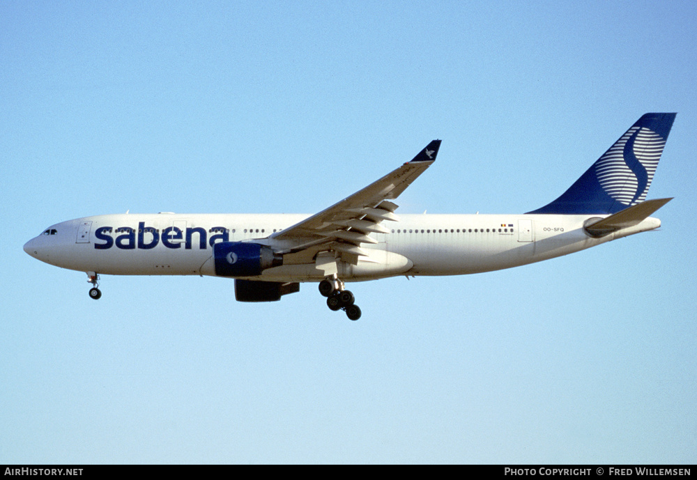 Aircraft Photo of OO-SFQ | Airbus A330-223 | Sabena | AirHistory.net #402551