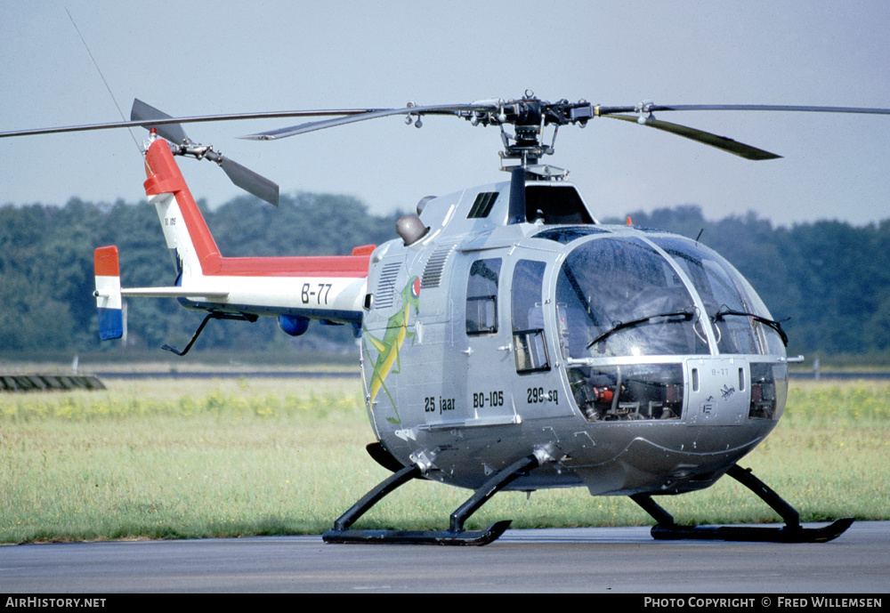 Aircraft Photo of B-77 | MBB BO-105CB-4 | Netherlands - Air Force | AirHistory.net #402556