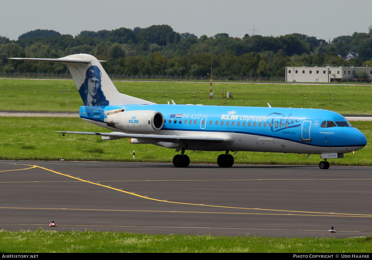 Aircraft Photo of PH-KZU | Fokker 70 (F28-0070) | KLM Cityhopper | AirHistory.net #402563