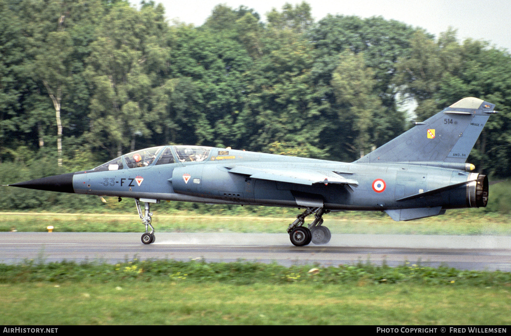Aircraft Photo of 514 | Dassault Mirage F1B | France - Air Force | AirHistory.net #402566