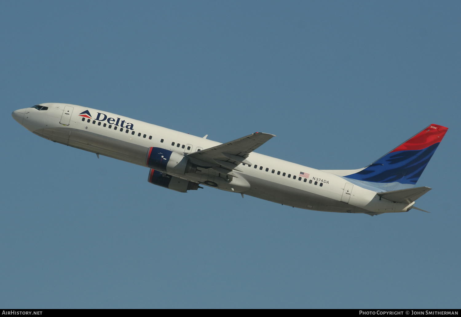 Aircraft Photo of N374DA | Boeing 737-832 | Delta Air Lines | AirHistory.net #402598