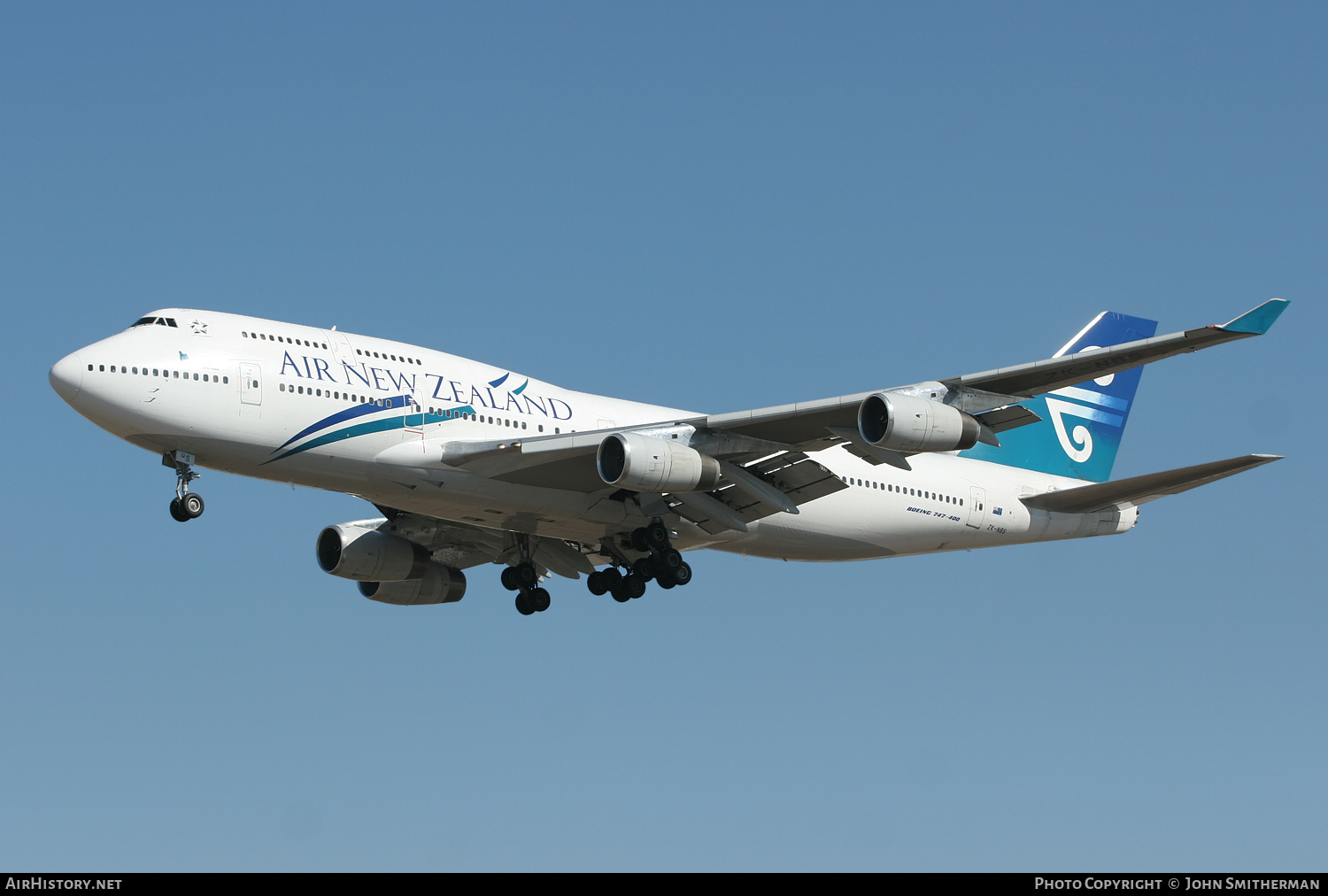 Aircraft Photo of ZK-NBS | Boeing 747-419 | Air New Zealand | AirHistory.net #402634