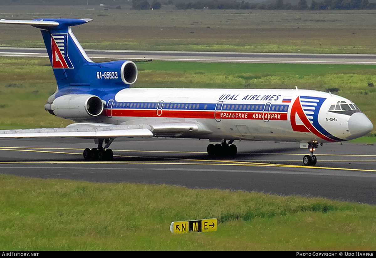 Aircraft Photo of RA-85833 | Tupolev Tu-154M | Ural Airlines | AirHistory.net #402645