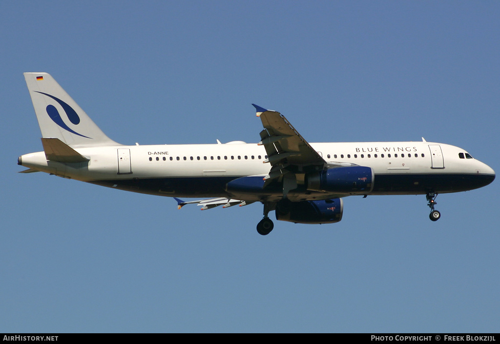 Aircraft Photo of D-ANNE | Airbus A320-232 | Blue Wings | AirHistory.net #402675