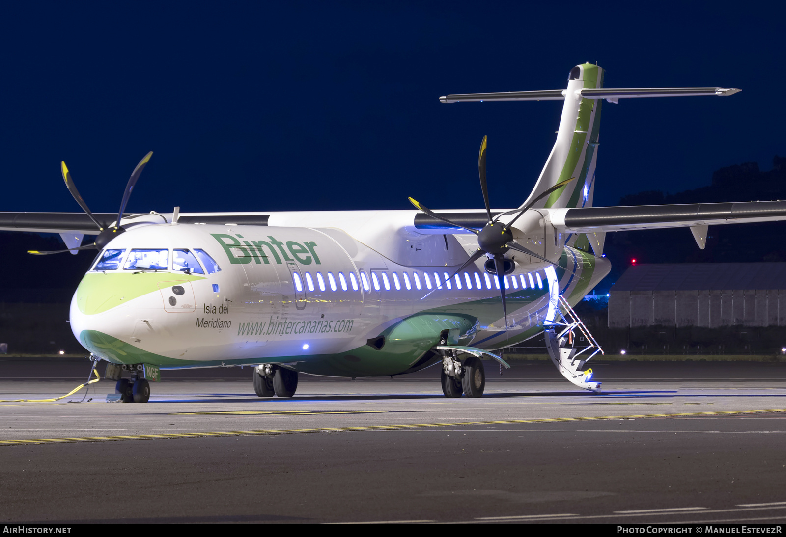 Aircraft Photo of EC-NGF | ATR ATR-72-600 (ATR-72-212A) | Binter Canarias | AirHistory.net #402708