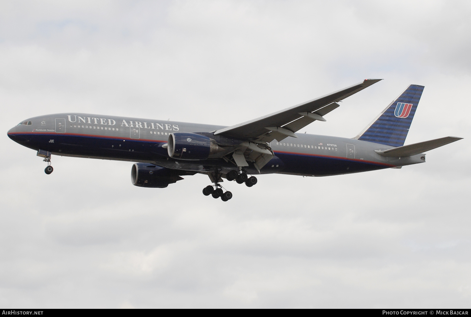 Aircraft Photo of N797UA | Boeing 777-222/ER | United Airlines | AirHistory.net #402741