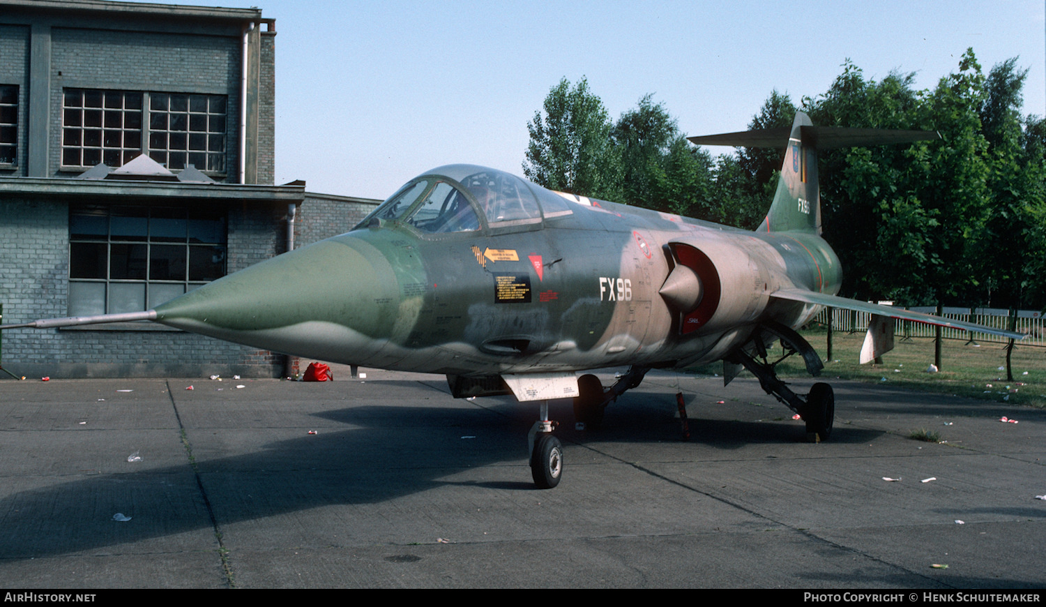 Aircraft Photo of FX96 | Lockheed F-104G Starfighter | Belgium - Air Force | AirHistory.net #402779