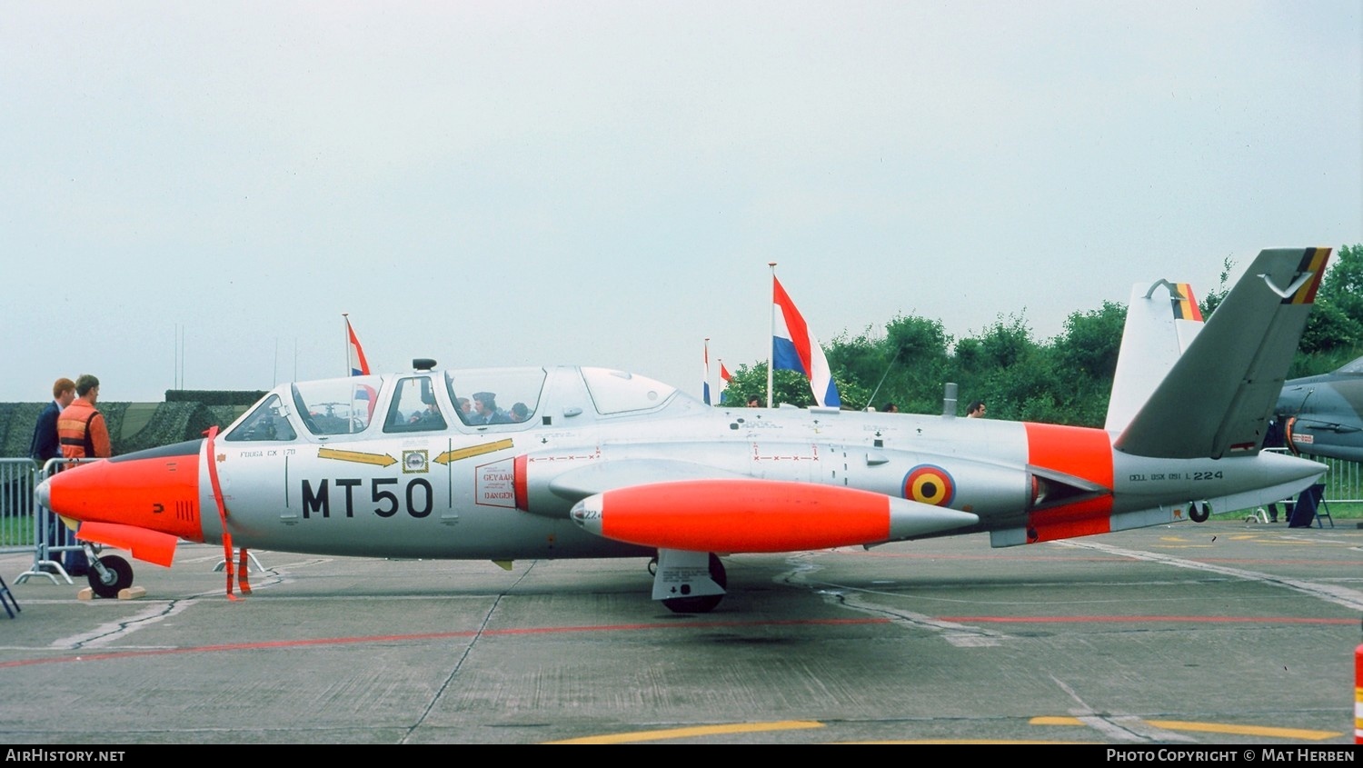 Aircraft Photo of MT50 | Fouga CM-170 Magister | Belgium - Air Force | AirHistory.net #402837