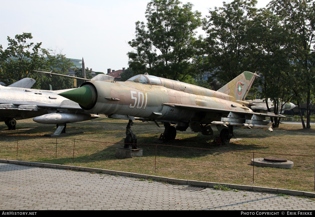 Aircraft Photo of 501 | Mikoyan-Gurevich MiG-21bis | Bulgaria - Air Force | AirHistory.net #402882