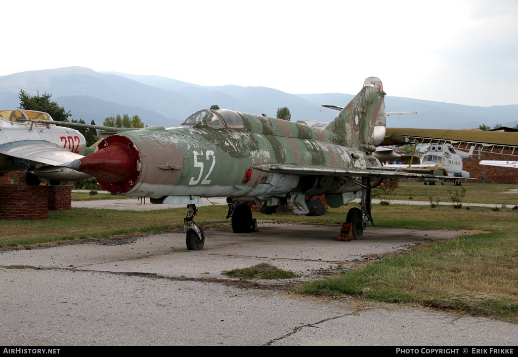 Aircraft Photo of 52 | Mikoyan-Gurevich MiG-21MF | Bulgaria - Air Force | AirHistory.net #402895