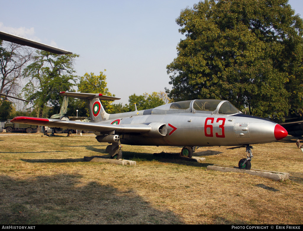 Aircraft Photo of 63 | Aero L-29 Delfin | Bulgaria - Air Force | AirHistory.net #402907