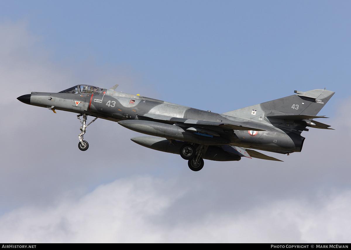 Aircraft Photo of 43 | Dassault Super Etendard Modernisé | France - Navy | AirHistory.net #402914