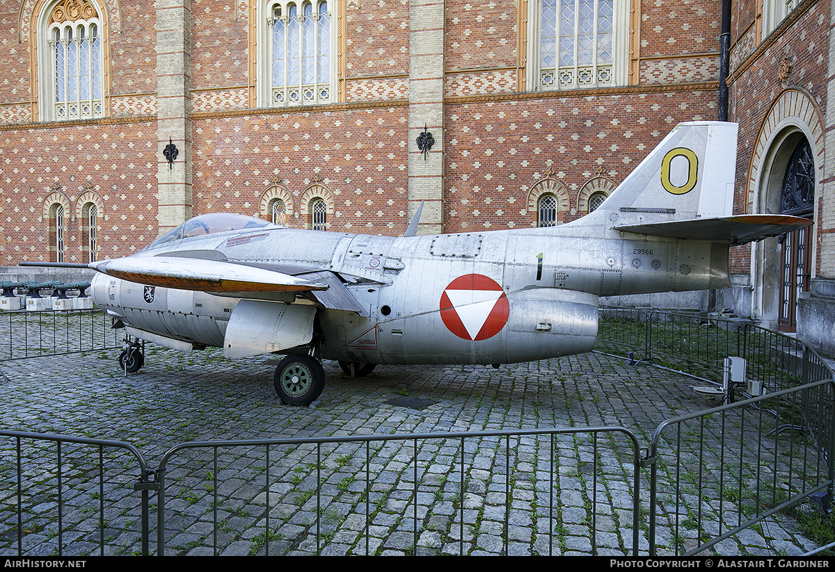 Aircraft Photo of O yellow / 29566 | Saab J29F Tunnan | Austria - Air Force | AirHistory.net #402980