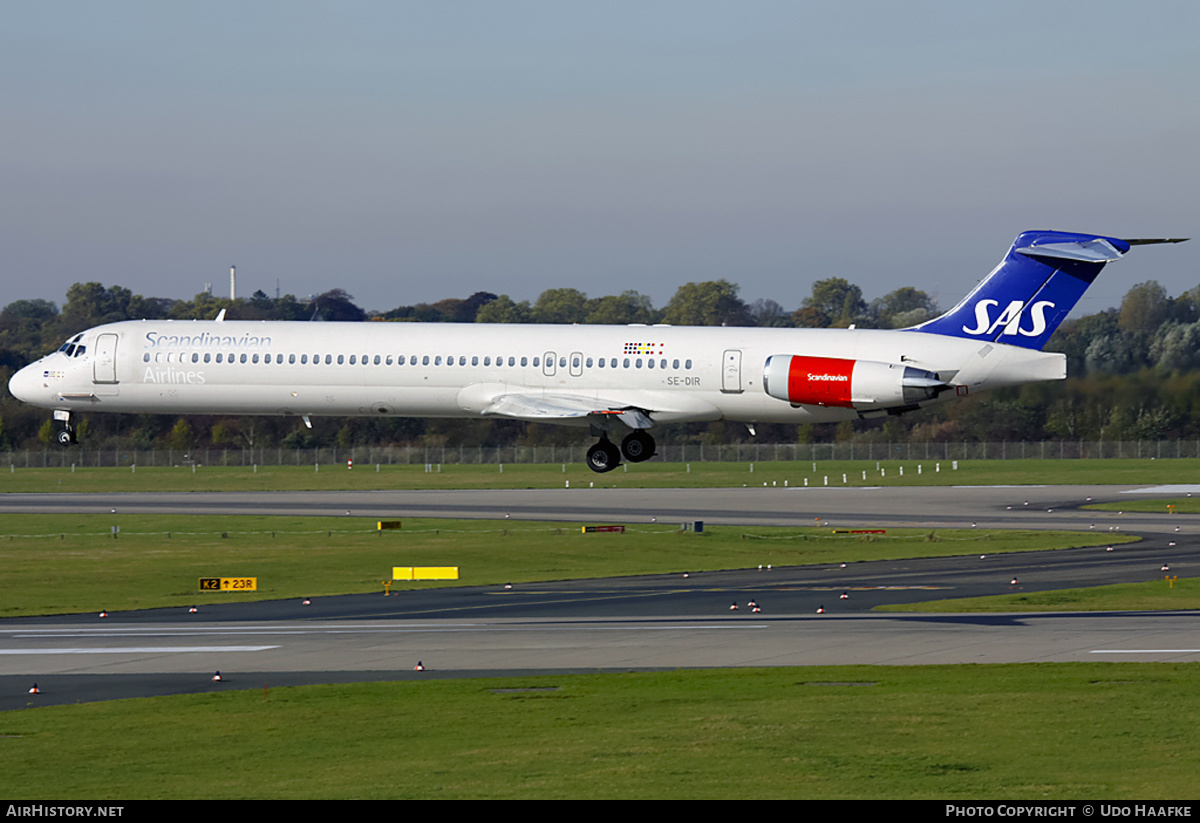 Aircraft Photo of SE-DIR | McDonnell Douglas MD-82 (DC-9-82) | Scandinavian Airlines - SAS | AirHistory.net #402993