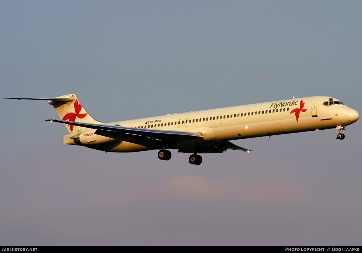 Aircraft Photo of SE-RFA | McDonnell Douglas MD-83 (DC-9-83) | FlyNordic | AirHistory.net #402994