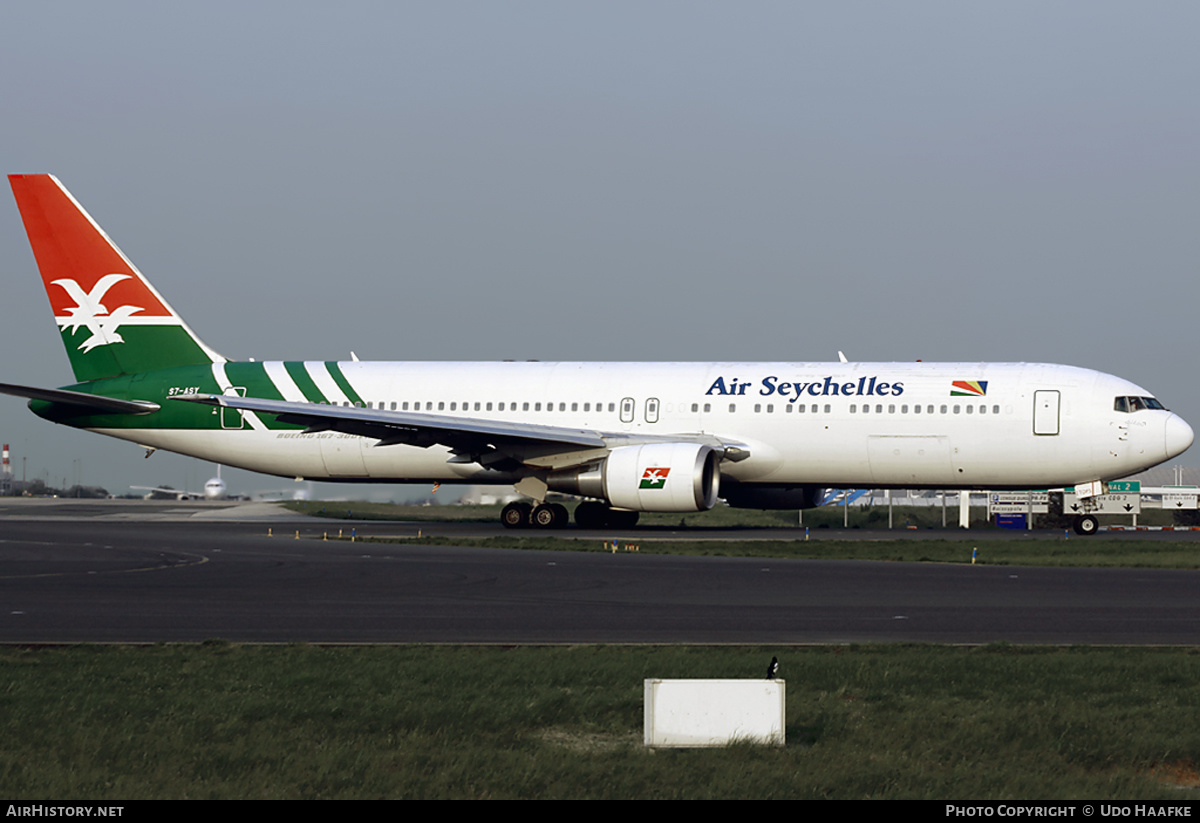 Aircraft Photo of S7-ASY | Boeing 767-3Q8/ER | Air Seychelles | AirHistory.net #402995