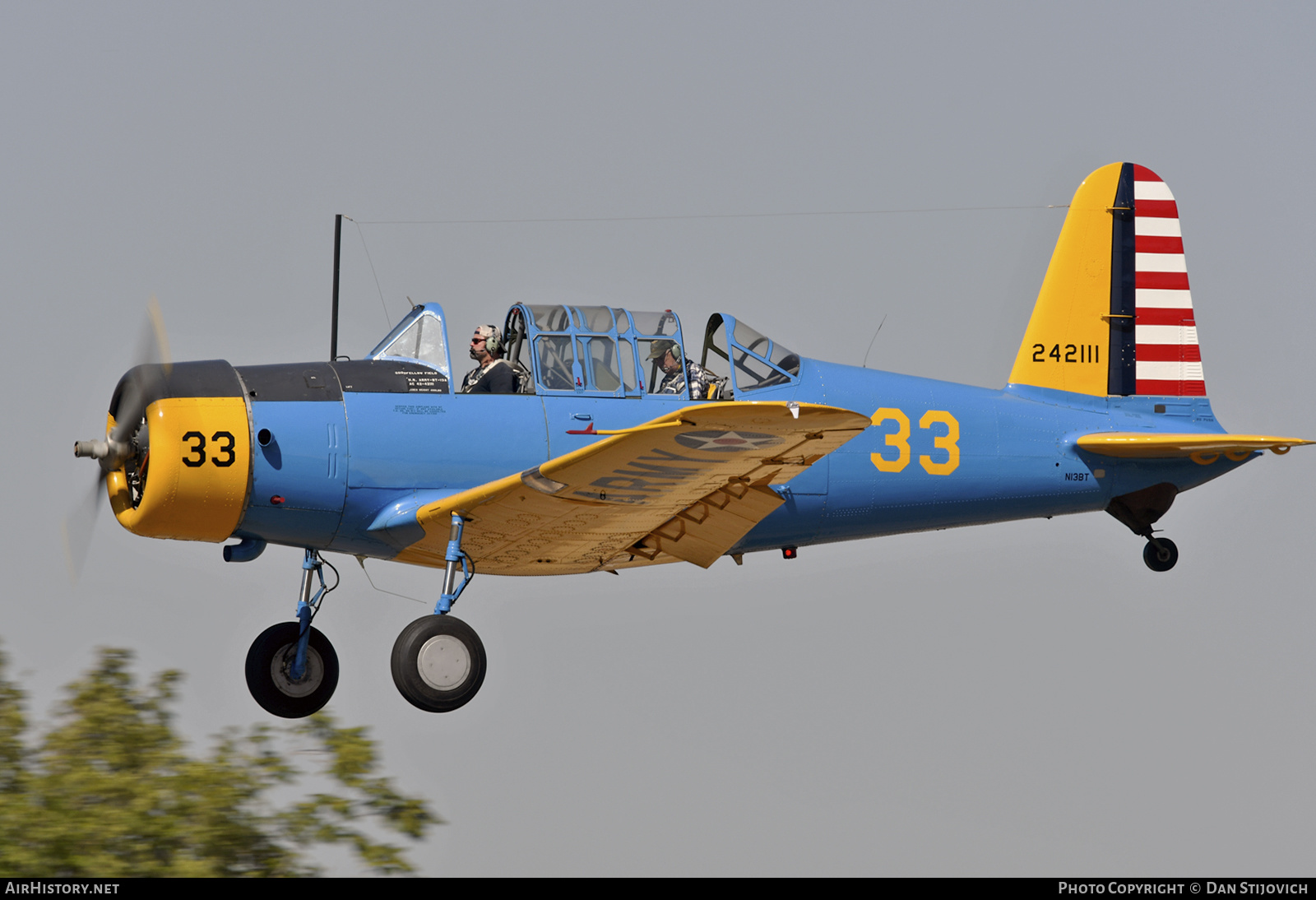 Aircraft Photo of N13BT / 42-42111 | Vultee BT-15 Valiant | USA - Air Force | AirHistory.net #403001