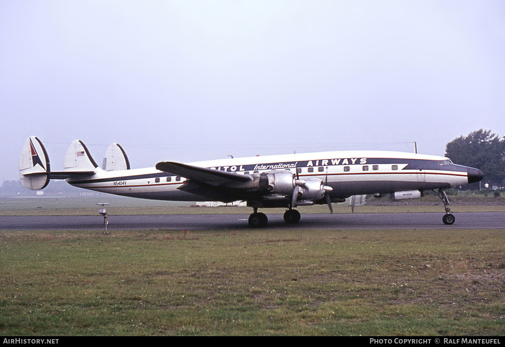 Aircraft Photo of N5404V | Lockheed L-1049H/01 Super Constellation | Capitol International Airways | AirHistory.net #403024