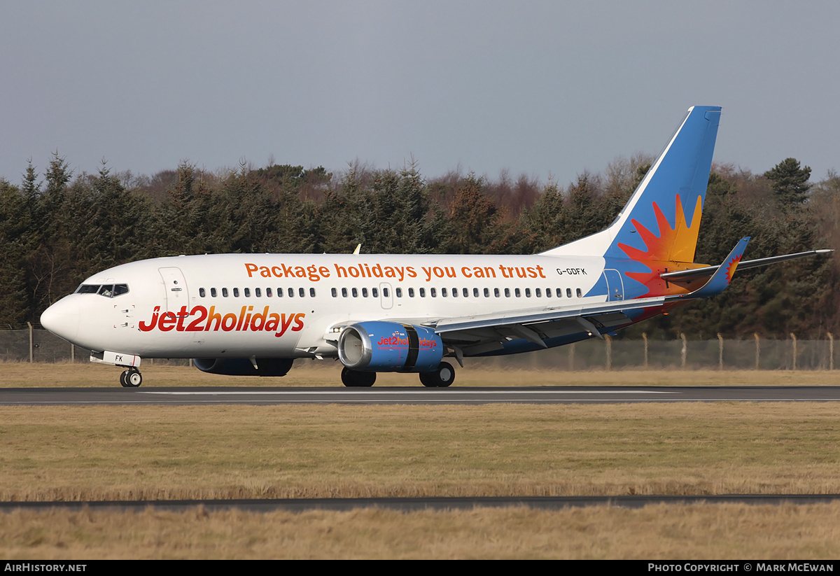 Aircraft Photo of G-GDFK | Boeing 737-36N | Jet2 Holidays | AirHistory.net #403052